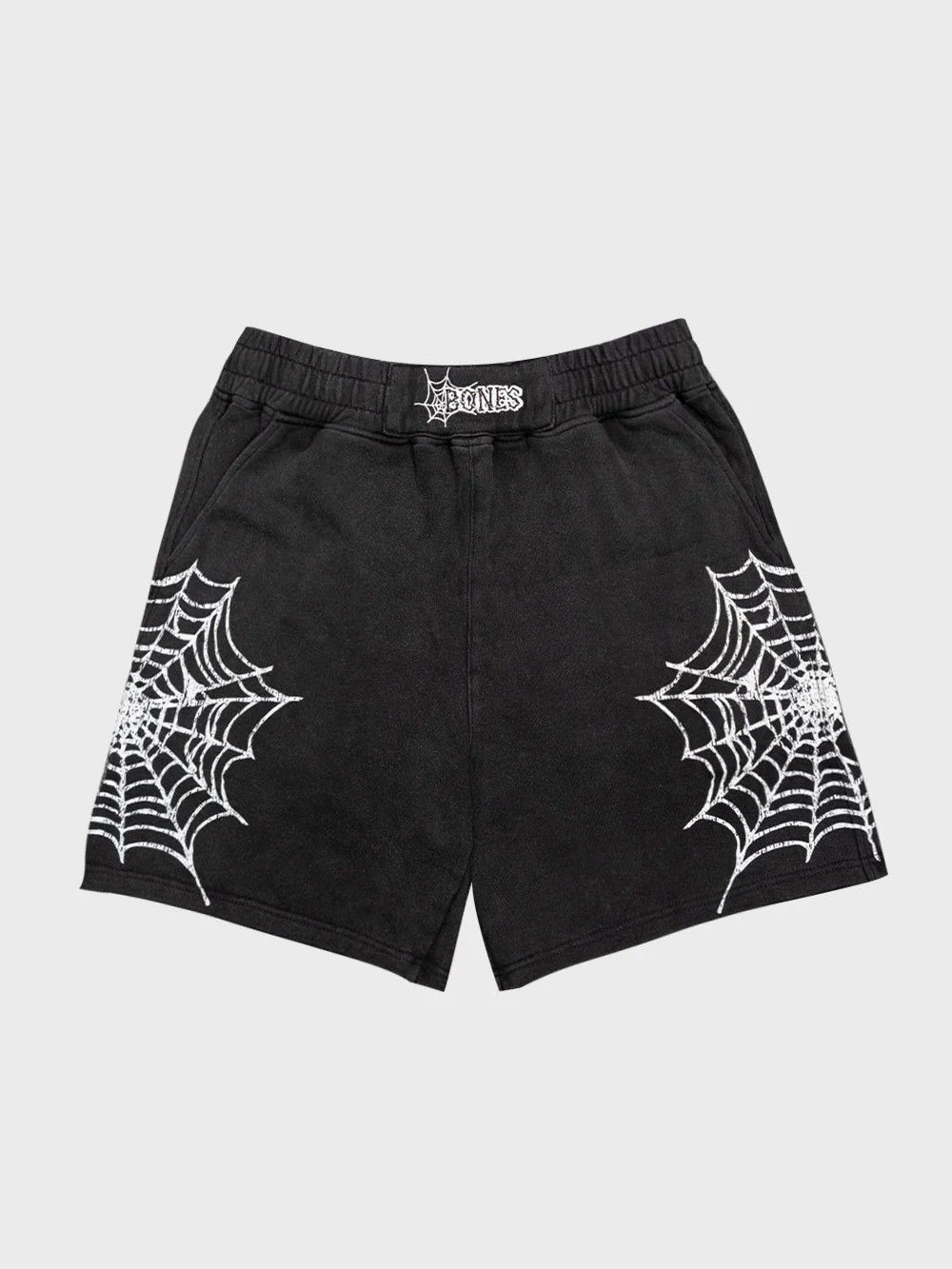 BILLY BONES CLUB WEB JERSEY SHORTS - WASHED BLACK