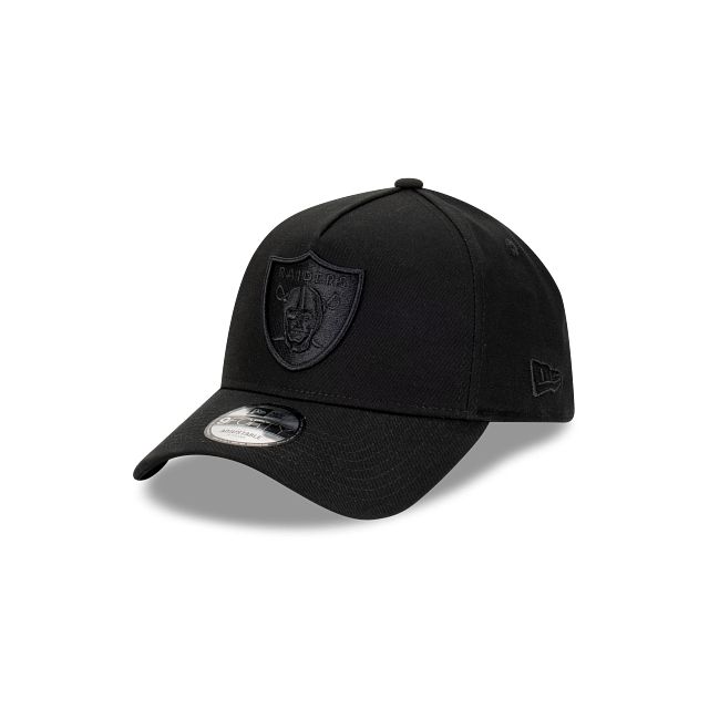 NEW ERA CAP 9FORTY A-FRAME ADJUSTABLE SNAPBACK LAS VEGAS RAIDERS - BLACK ON BLACK