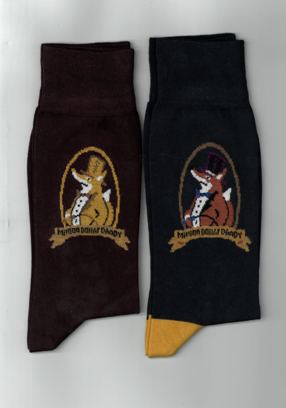 Million Dollar Dandy Socks - Dark (Twin Pack)