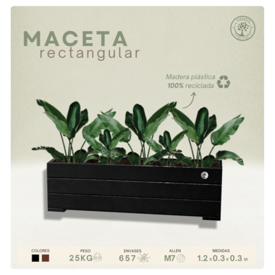 Maceta Rectangular