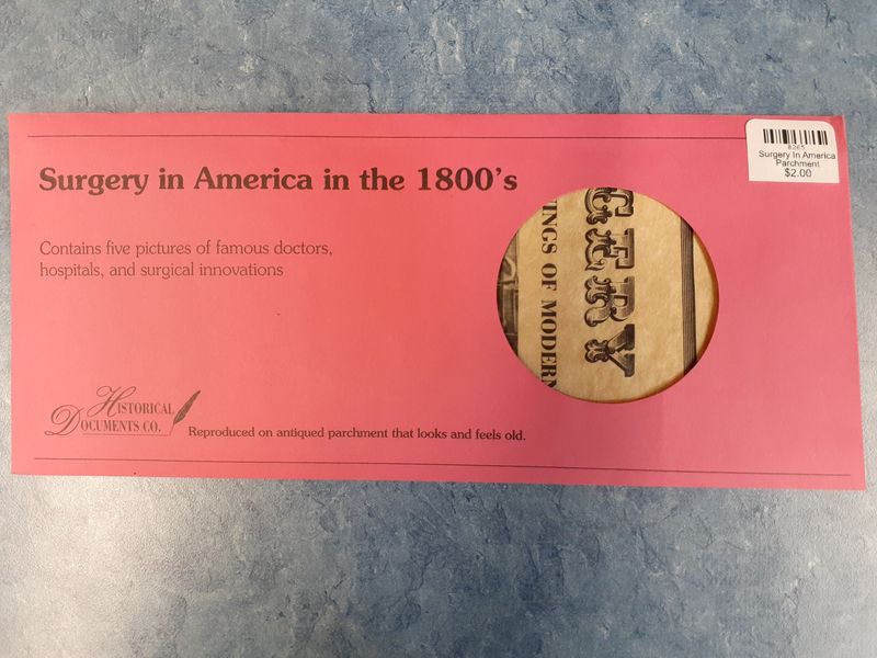 Surgery In America Parchment