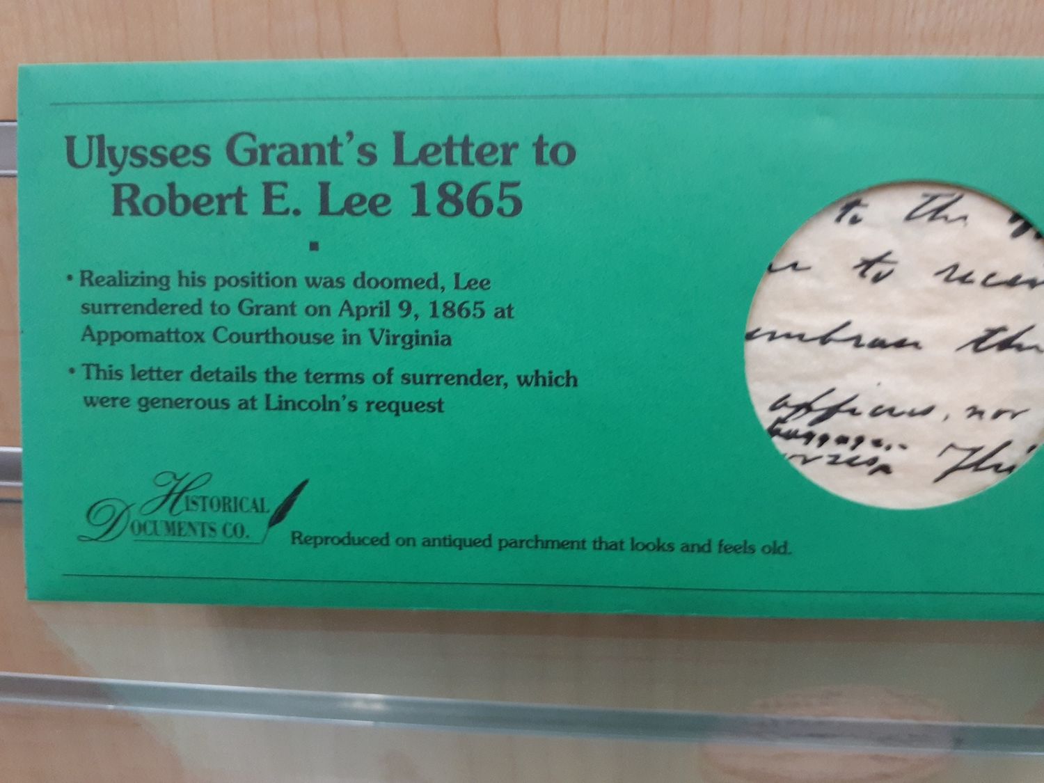 Grant&#39;s Letter to Lee