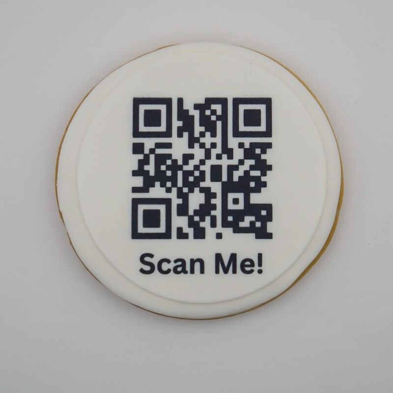 Custom QR Code Cookies