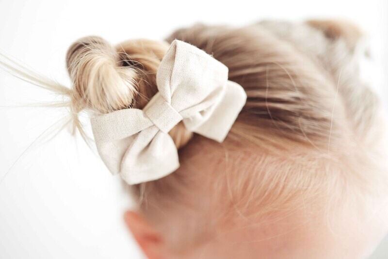LINEN BOW CLIP