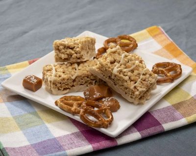 Salted Toffee Pretzel Bar