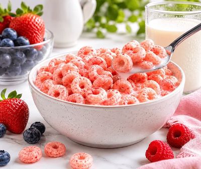 Fruity-Hoops Breakfast Cereal