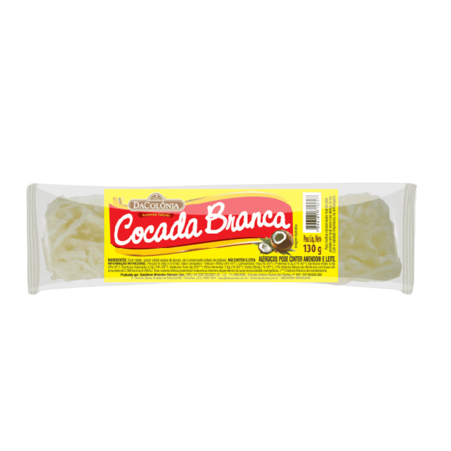 Da Colonia Cocada Branca 130g