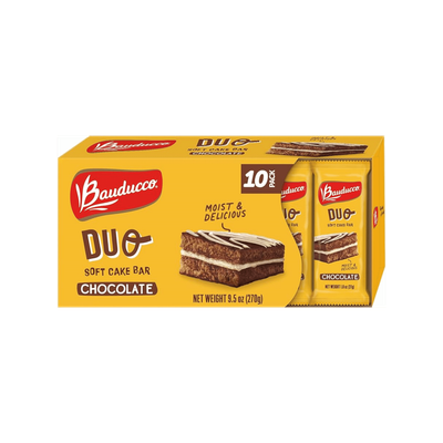 Bauducco Duo Cake Chocolate - Pack of 10 - 9.5oz