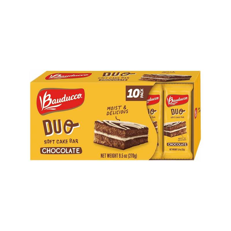 Bauducco Duo Cake Chocolate - Pack of 10 - 9.5oz