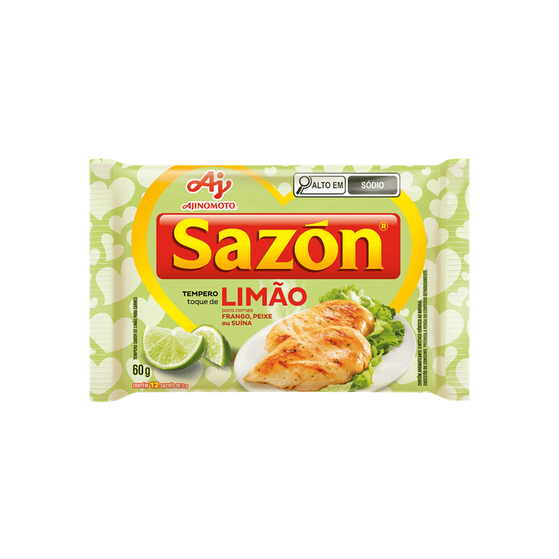 Tempero Toque de Limão Sazon - 60 G 