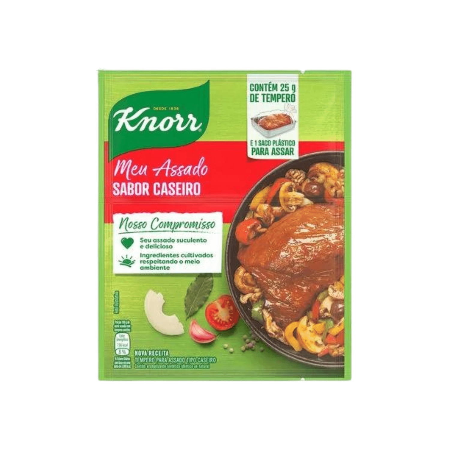 Tempero Pó Caseiro MEU Assado Pacote - 25g 
