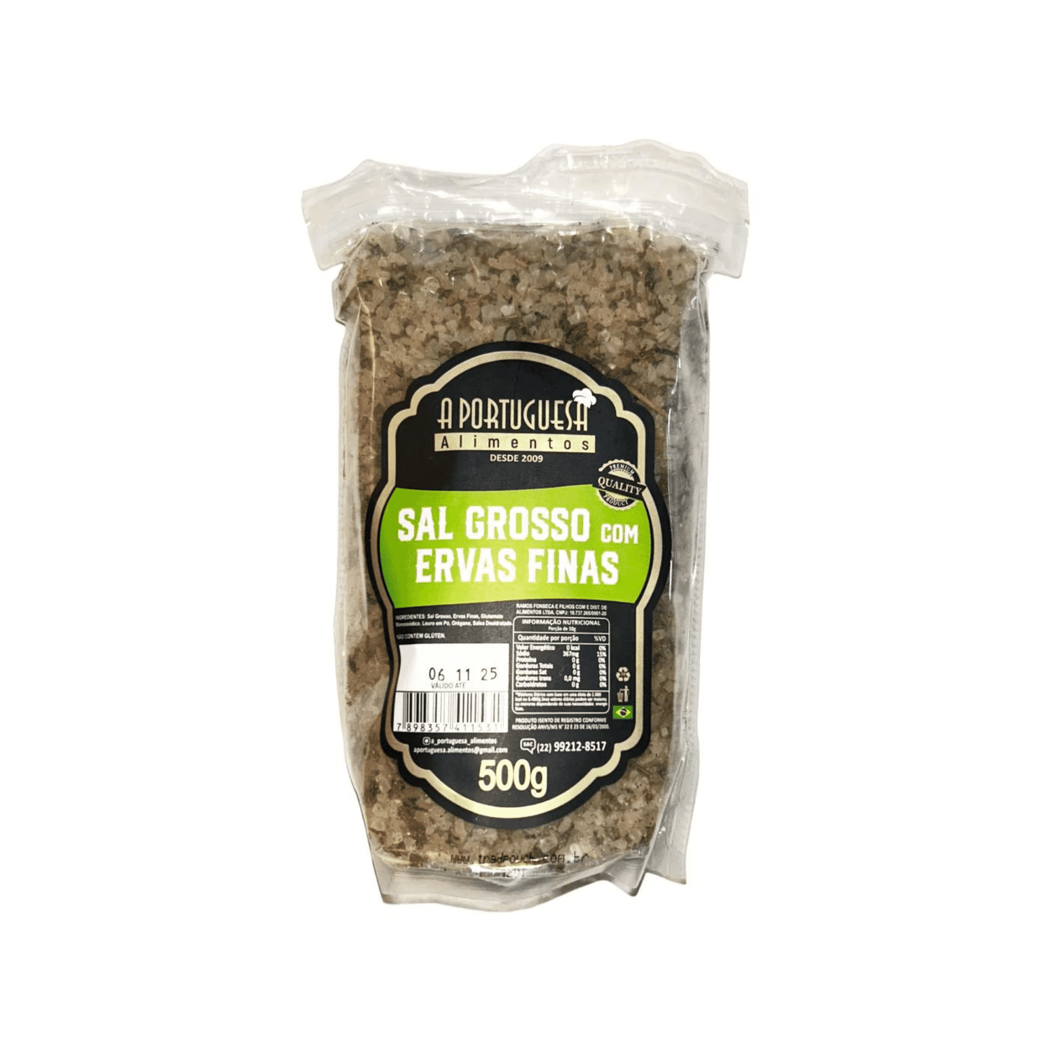 Sal Temperado Churrasco Com ervas Finas A Portuguesa - 500g
