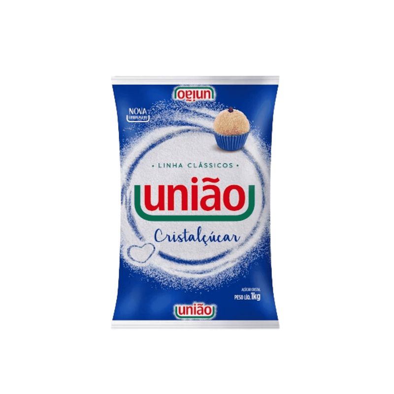 União Crystalized Sugar - Acucar Cristal 1kg
