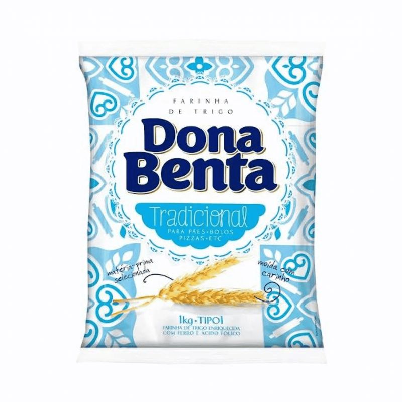 Dona Benta Wheat Flour - Farinha de Trigo 1kg - 1.1lb
