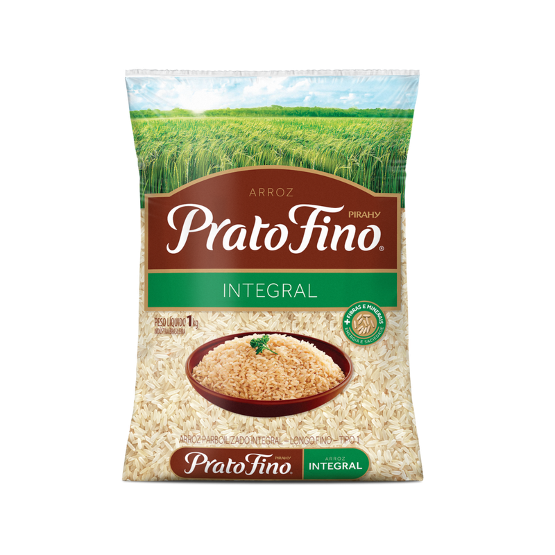 Arroz Prato Fino Integral 1kg