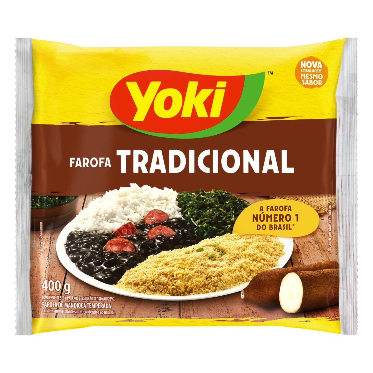 Yoki Farofa de Mandioca Tradicional - 400g
