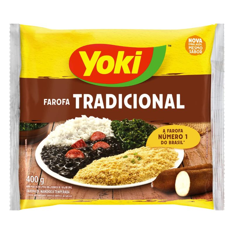 Yoki Farofa de Mandioca Tradicional - 400g