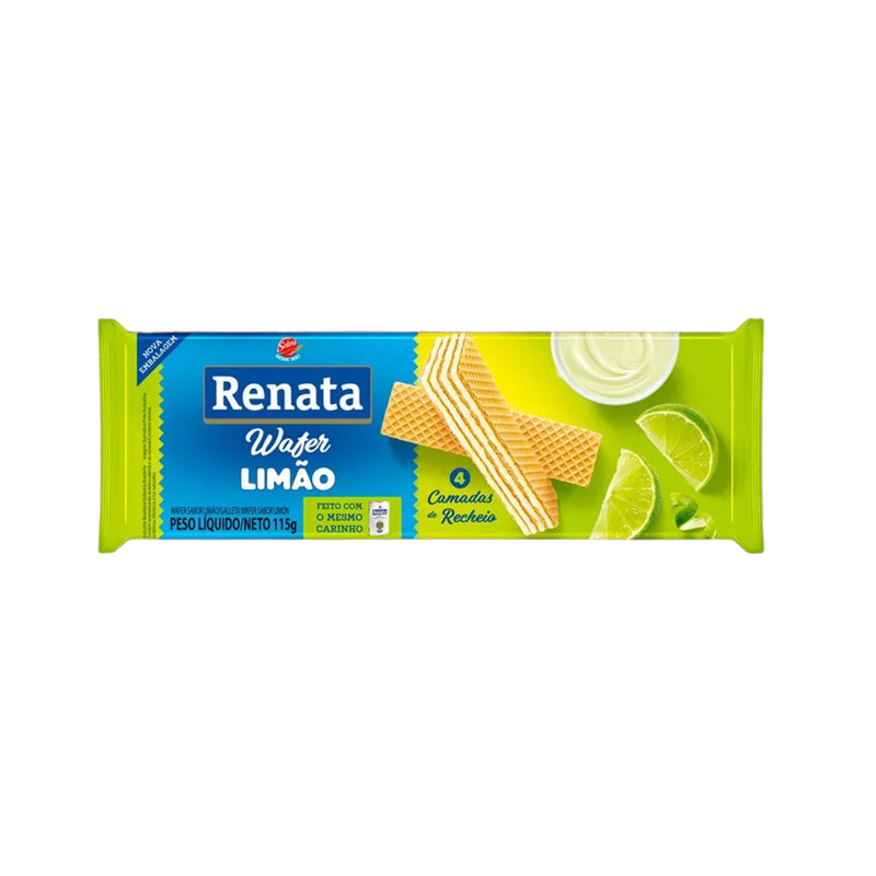 Biscoito Renata Wafer Limão - 115g