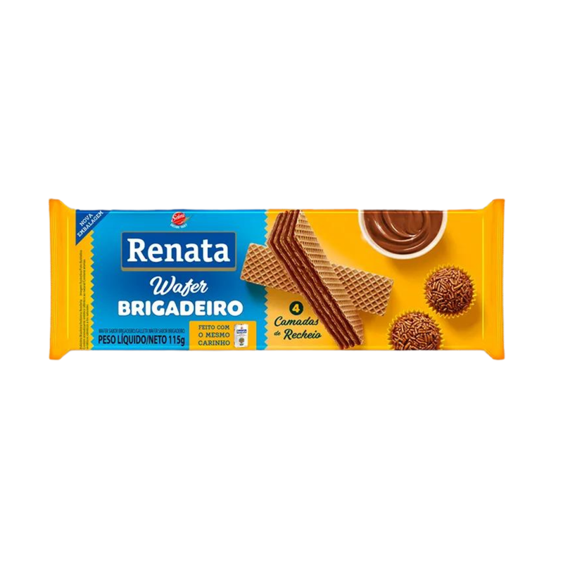 Biscoito Renata Wafer Brigadeiro - 115g