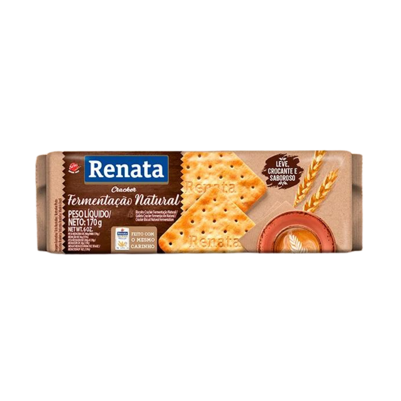 Biscoito Renata Laminado Cracker Fermentação Natural - 170g