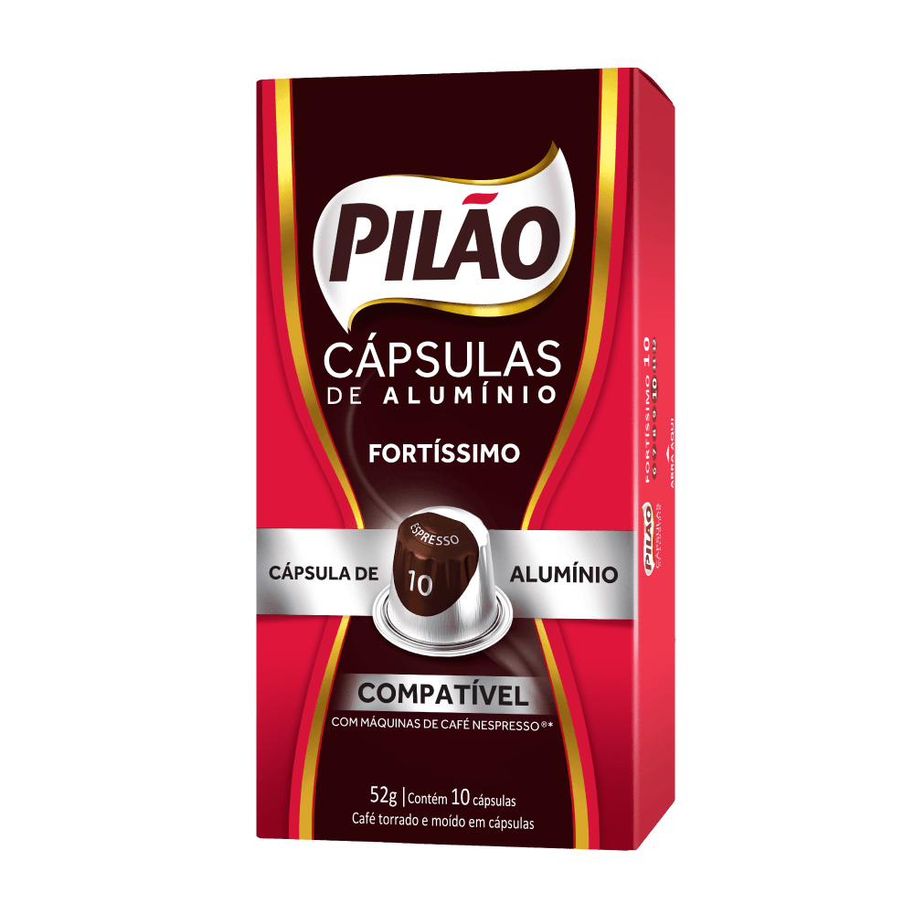 Pilao Capsulas De Cafe Nespresso Fortissimo - 52g