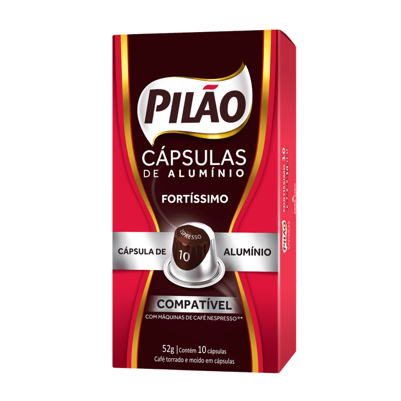 Pilao Capsulas De Cafe Nespresso Fortissimo - 52g