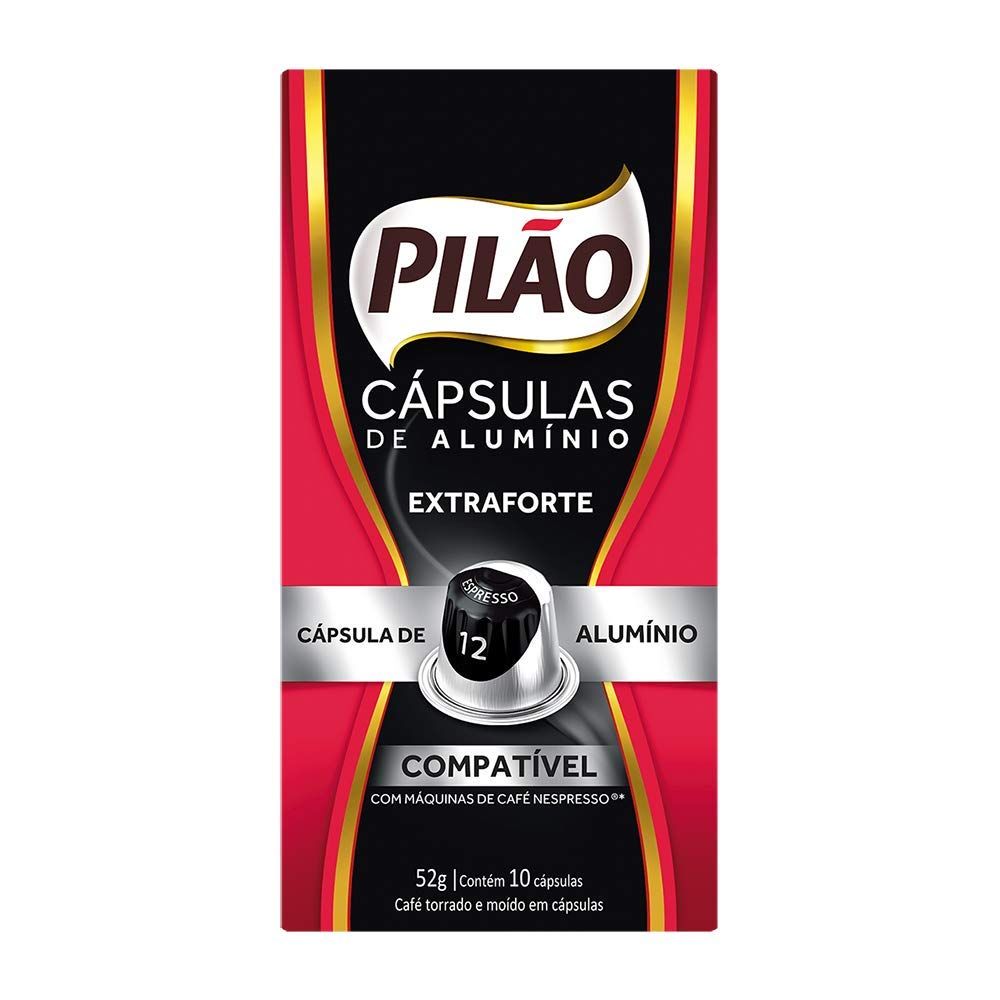 Pilao Capsulas De Cafe Nespresso Extra Forte- 52g