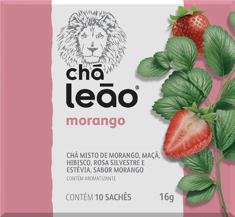 Matte Leao Cha de Morango- 16g