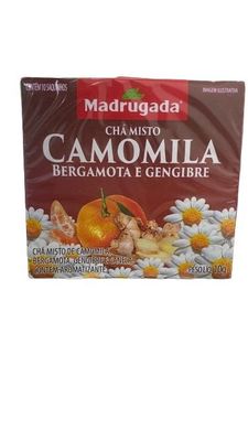 Madrugada Cha de Camomila, Bergamota, e Gengibre - 10g