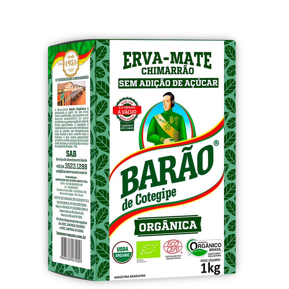 Barao Erva Mate Organica - 1kg