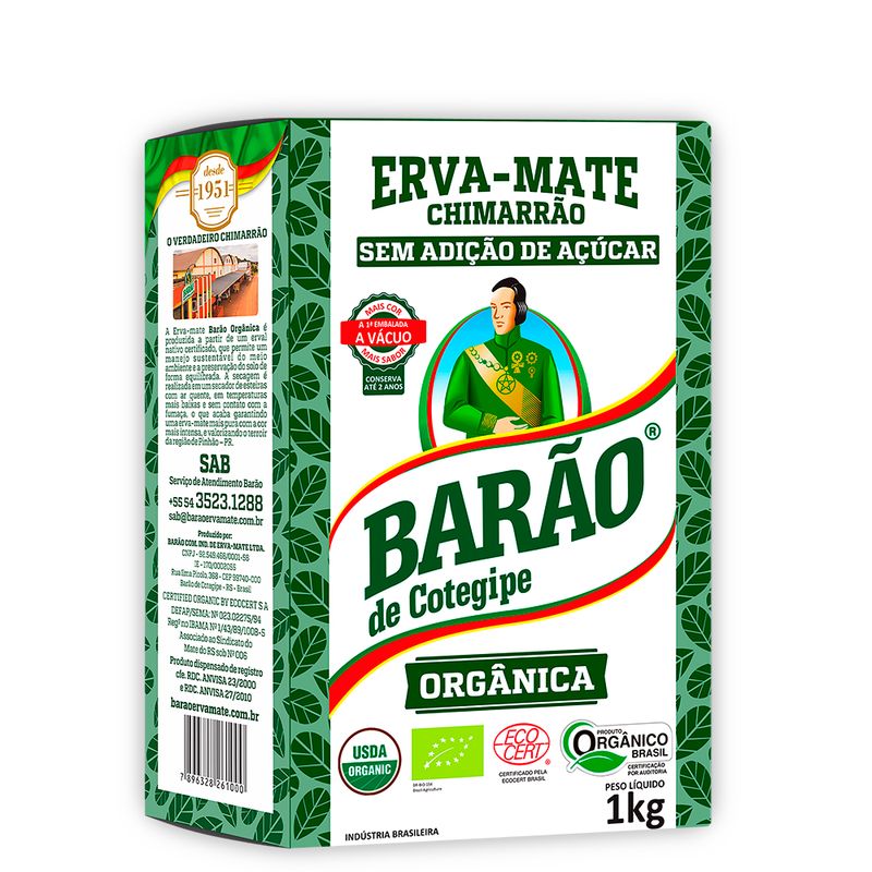 Barao Erva Mate Organica - 1kg