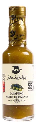 Sabor das Indias Molho de Pimenta Jalapeno - 55ml