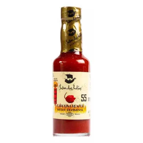 Sabor das Indias Molho de Pimenta Carolina Reaper - 55ml
