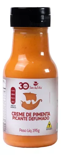 Sabor das Indias Creme de Pimenta Suave Defumado - 195g