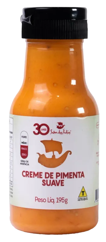 Sabor das Indias Creme de Pimenta Suave - 195g