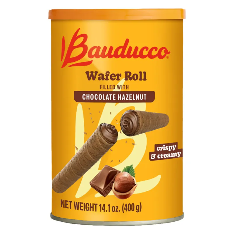 Bauducco Wafer Roll com Avela e Chocolate - 400g