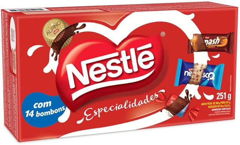 Nestle Especialidades Caixa de Bombom - 251g