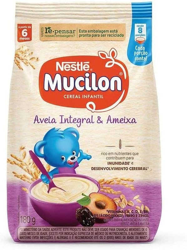 Nestle Mucilon Aveia e Ameixa - 180g