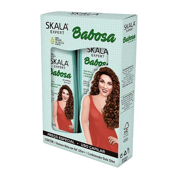 Skala Kit Shampoo e Condicionador Babosa - 650ml
