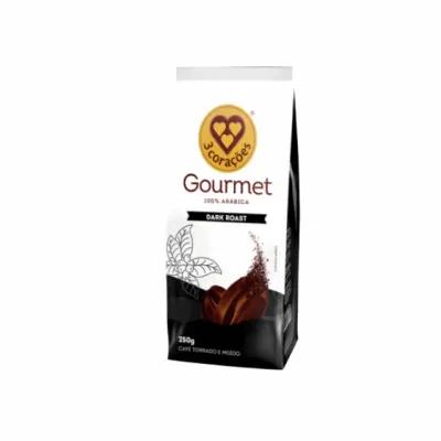 3 Coracoes Cafe Gourmet Dark Roast - 250g