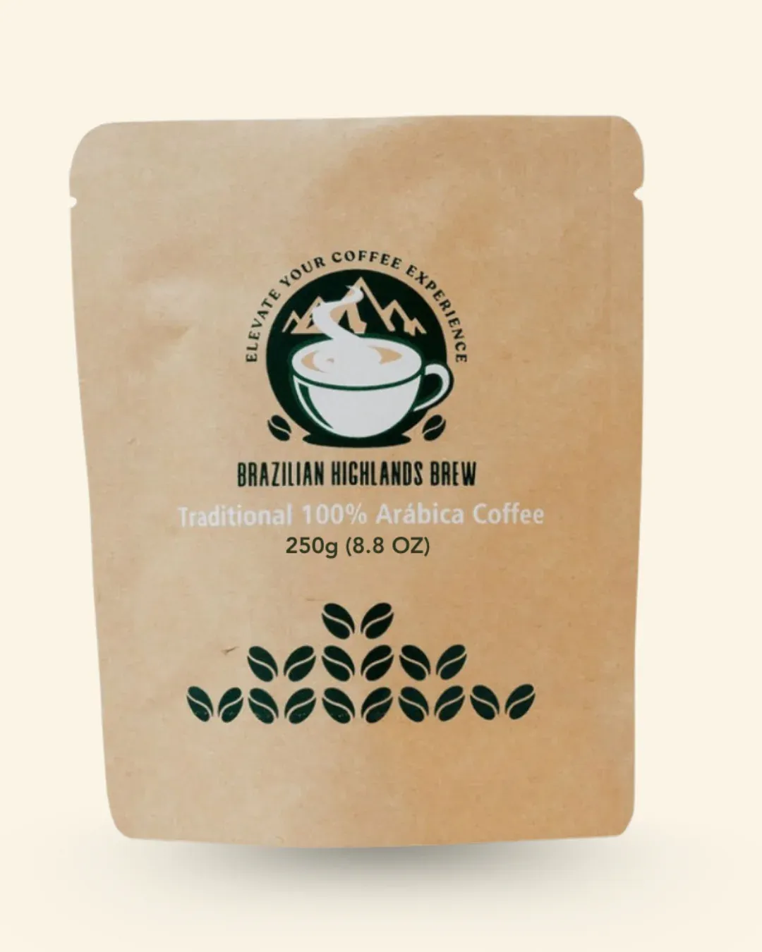 Brazillian Highlands Brew Traditional Coffee Grounds - 250g