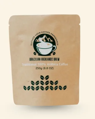 Brazillian Highlands Brew Traditional Coffee Grounds - 250g