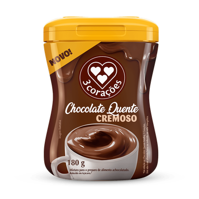 3 Coracoes Chocolate Quente Cremoso - 180g