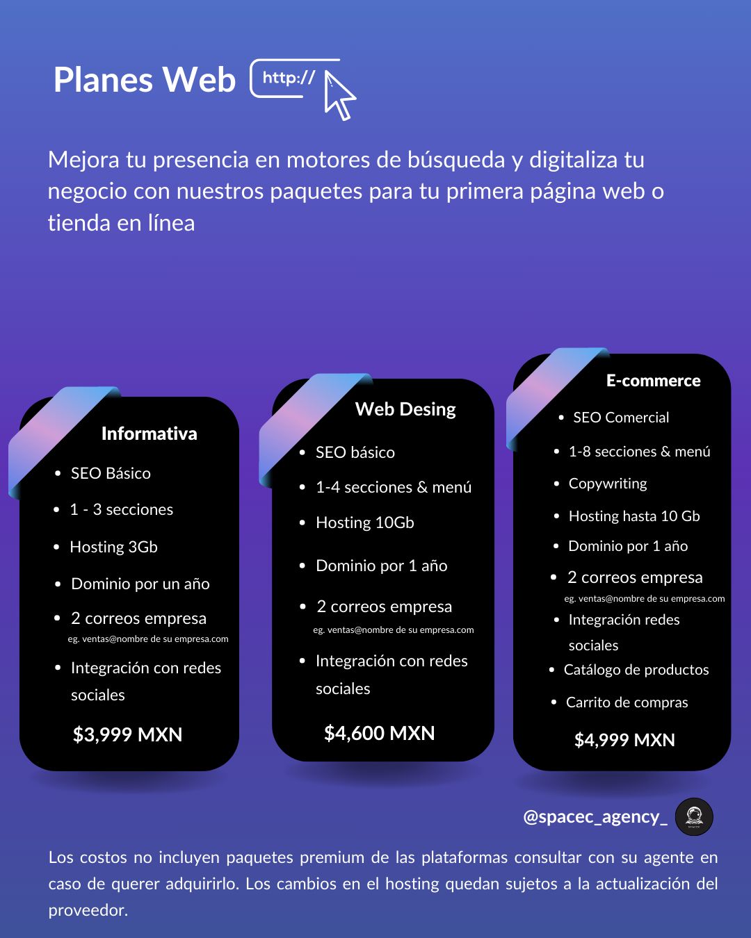 Creación de sitios web, Ecommerce, tienda online