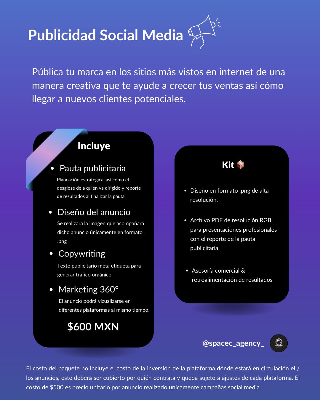 Publicidad para redes sociales
