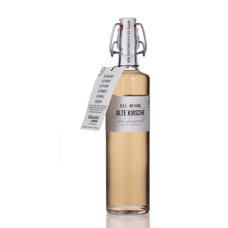 Alte Kirsche - Feine Spirituose im Cognacfass gereift - Birkenhof Brennerei - 40% Vol. - 500ml
