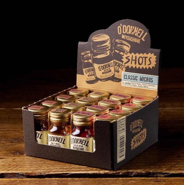 16er Micro Box Classic - O´Donnell - je 4x Harte Nuss, Pralle Kirsche, Toffee, Wilde Beere