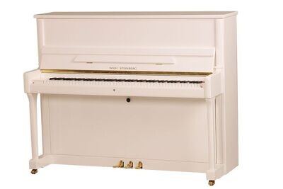 Piano droit acoustique Wilh. Steinberg P118 neuf blanc
