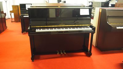 Piano droit coréen Samick laqué noir