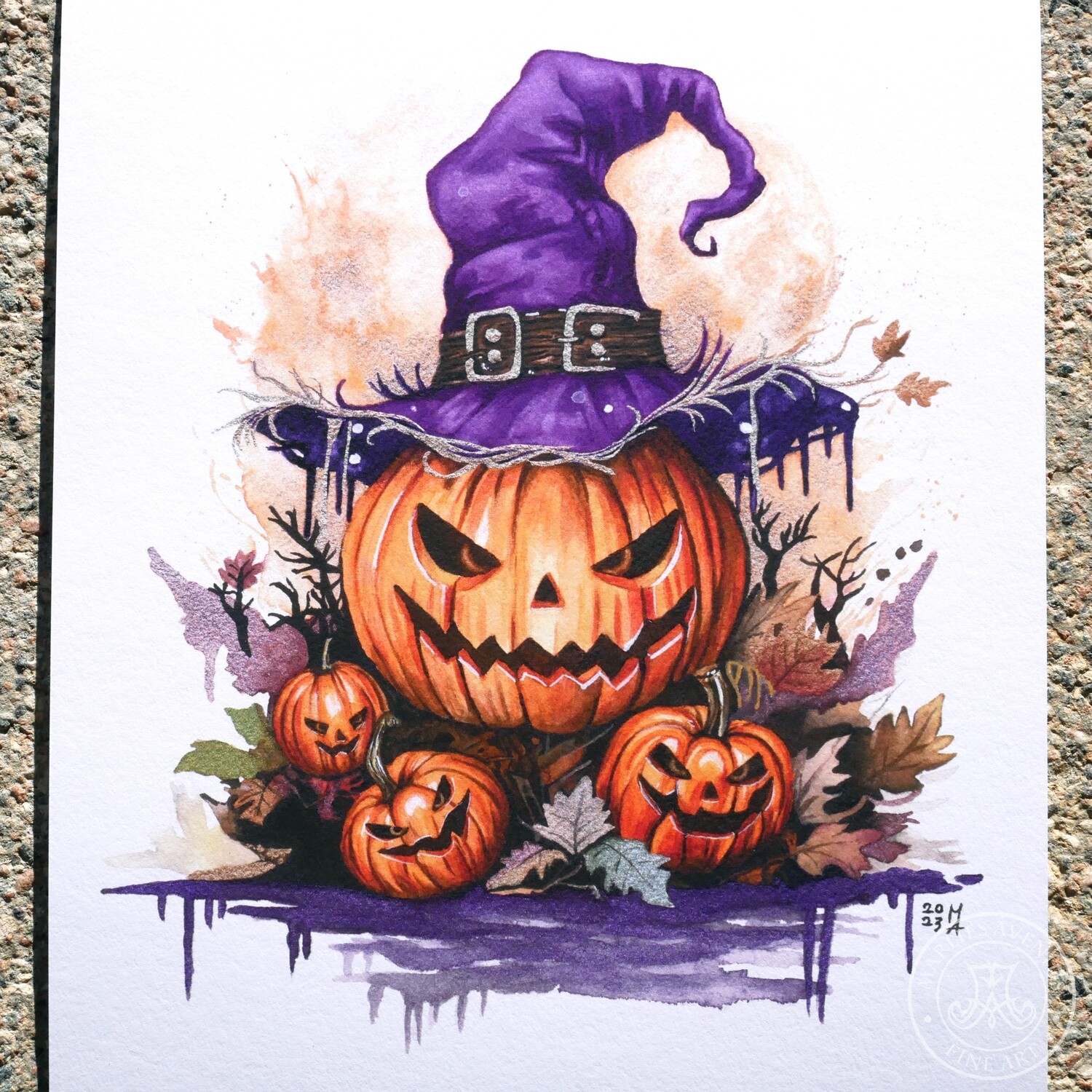 Giclée Print DIN A4 21x29,7 cm &quot;Mr. Orange &amp; Sons&quot; |  Limited Edition
